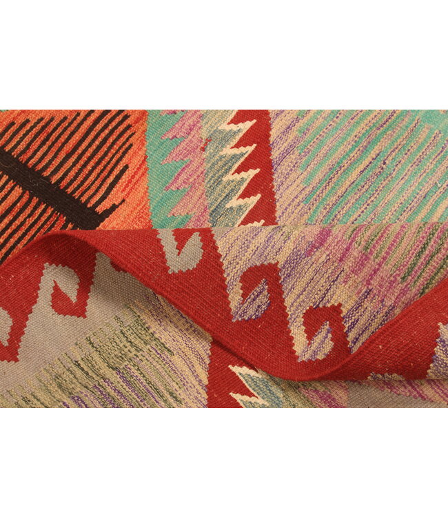 293x190cm Handwoven Traditional Kelim Area Rug Wool Carpet