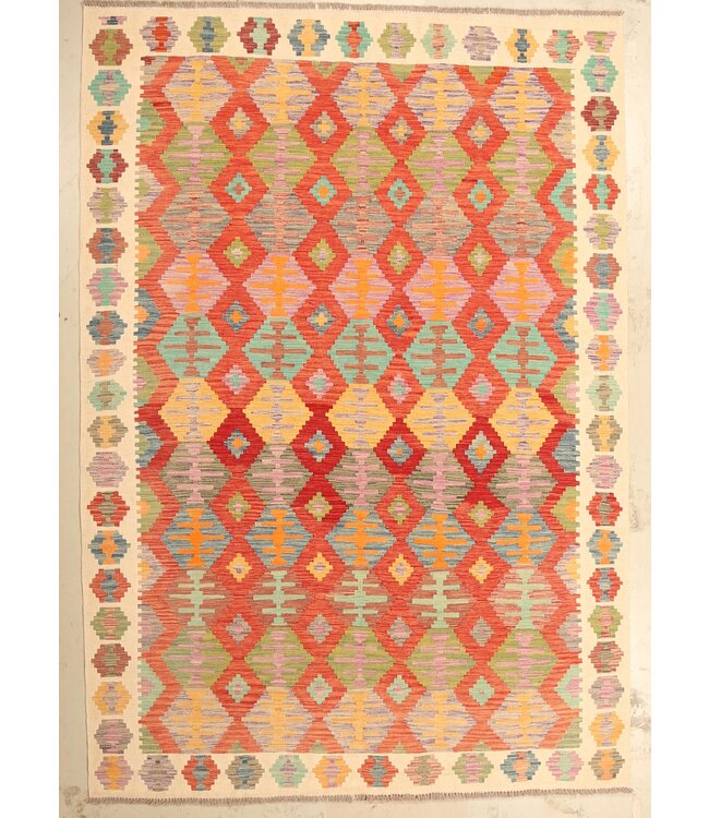 289x200cm  Beautiful Rug Handwoven Kelim Wool  Oriental carpet