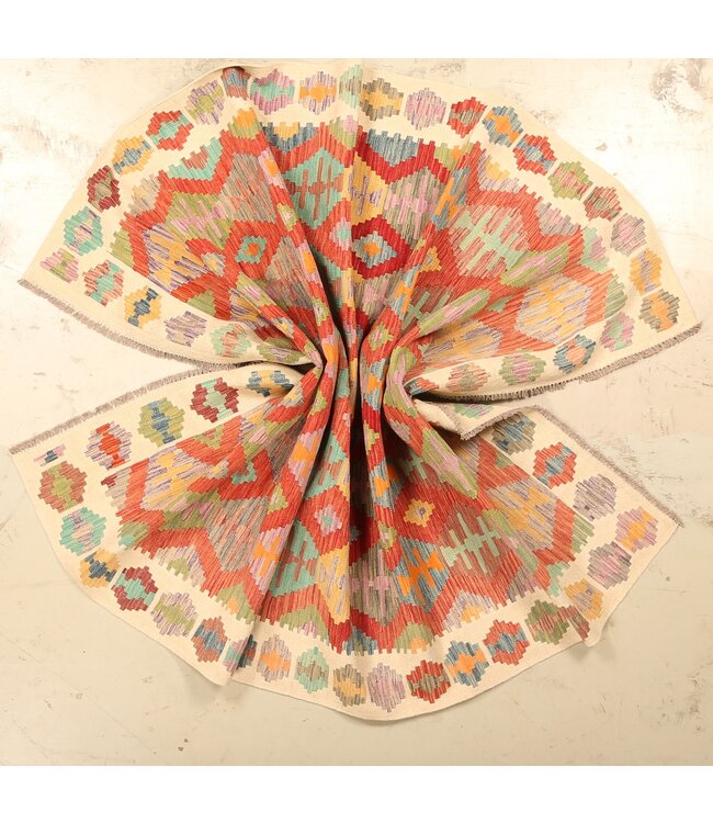 289x200cm Schöner teppich handgewebter Kelim-Wollteppich Orientalischer Teppich