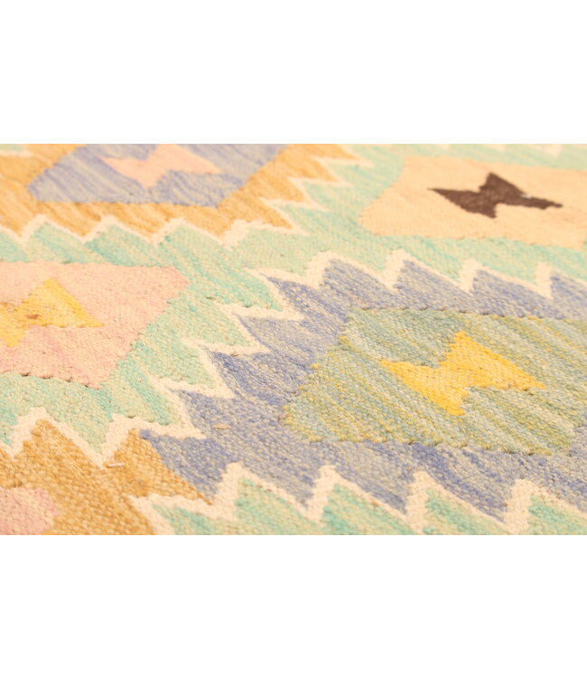 297x203cm Afghan Oriental wool carpet Handmade Kelim Rug