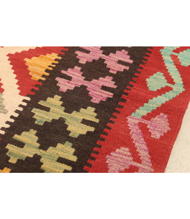 299x204cm Afghanischer orientalischer Wollteppich handgefertigter Kelim-Teppich