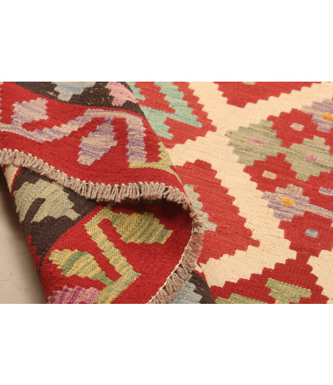 299x204cmAfghan Oriental wool carpet Handmade Kelim Rug