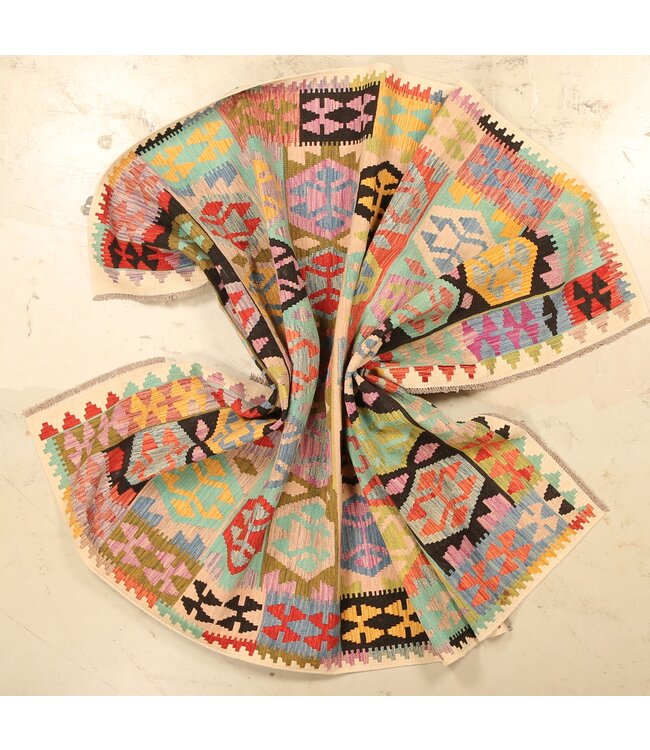 300x205cm Schöner teppich handgewebter Kelim-Wollteppich Orientalischer Teppich