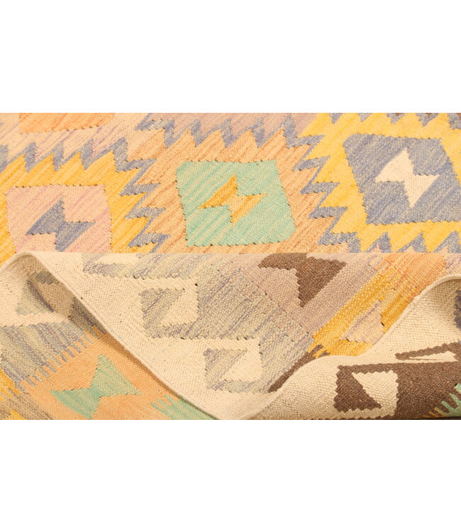 307x197cm Handwoven Traditional Kelim Area Rug Wool Carpet