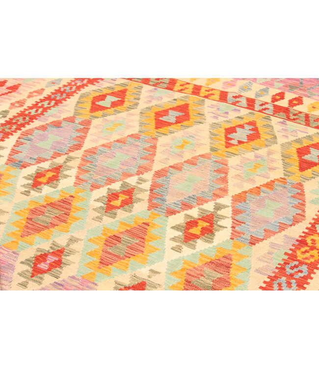 296x212cm Afghan Oriental wool carpet Handmade Kelim Rug