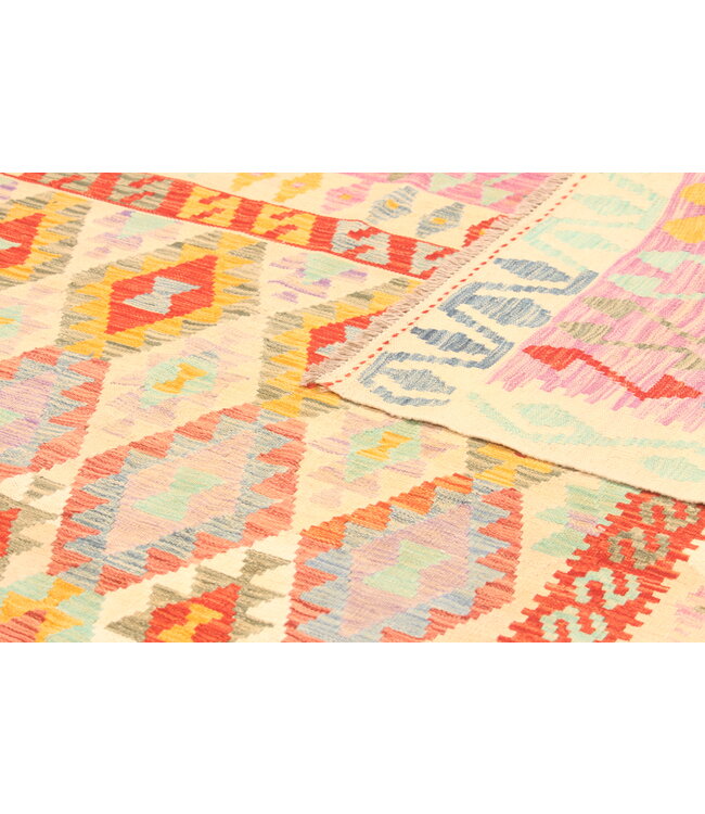 296x212cm Afghaans oosters wollen tapijt handgemaakt Kelim-kleed