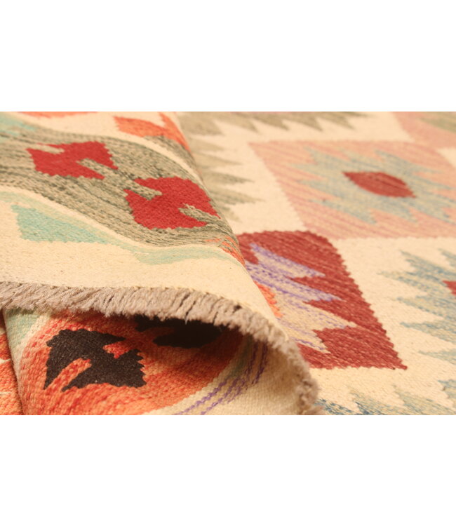 298x192cm Afghan Oriental wool carpet Handmade Kelim Rug