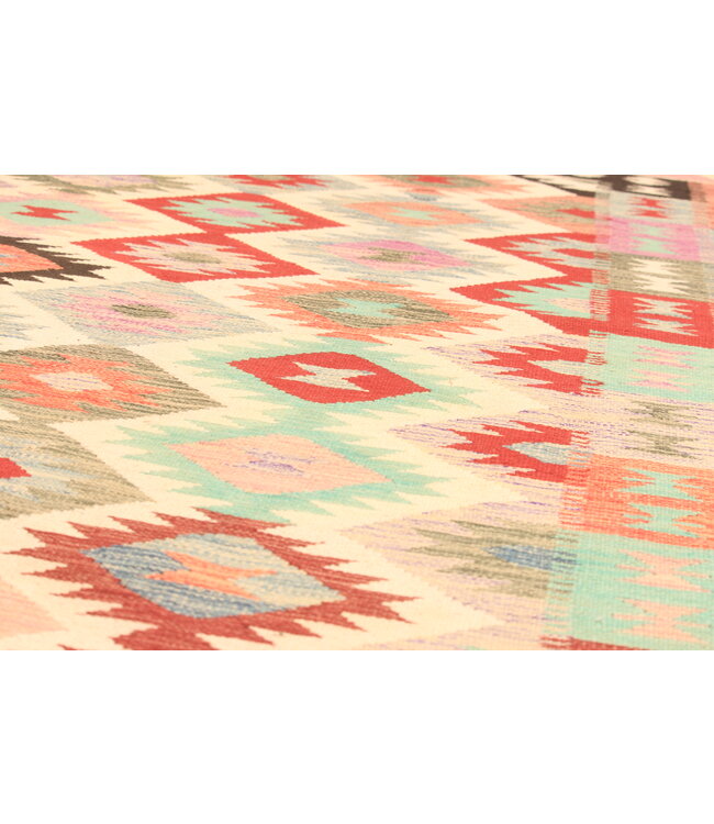 298x192cm Afghan Oriental wool carpet Handmade Kelim Rug