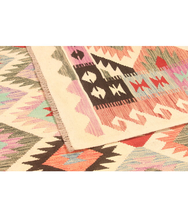 298x192cm Afghaans oosters wollen tapijt handgemaakt Kelim-kleed