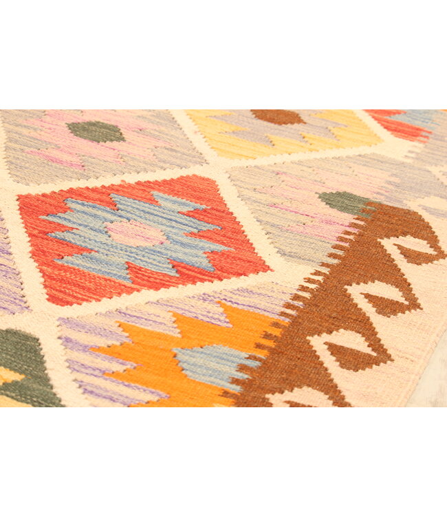 302x202cm Afghan Oriental wool carpet Handmade Kelim Rug