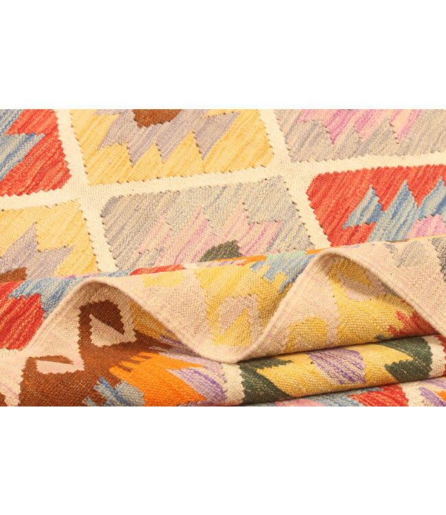 302x202cm Afghan Oriental wool carpet Handmade Kelim Rug