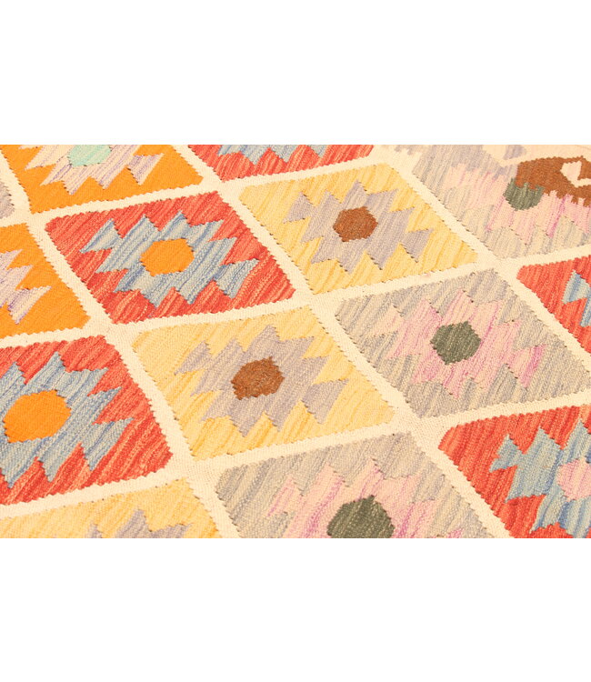 302x202cm Afghan Oriental wool carpet Handmade Kelim Rug