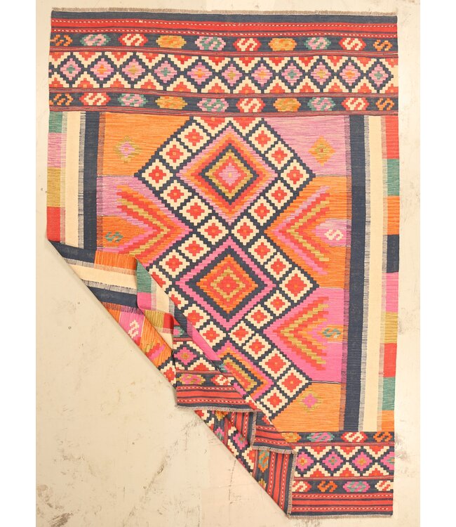 295x204cm Afghan Oriental wool carpet Handmade Kelim Rug