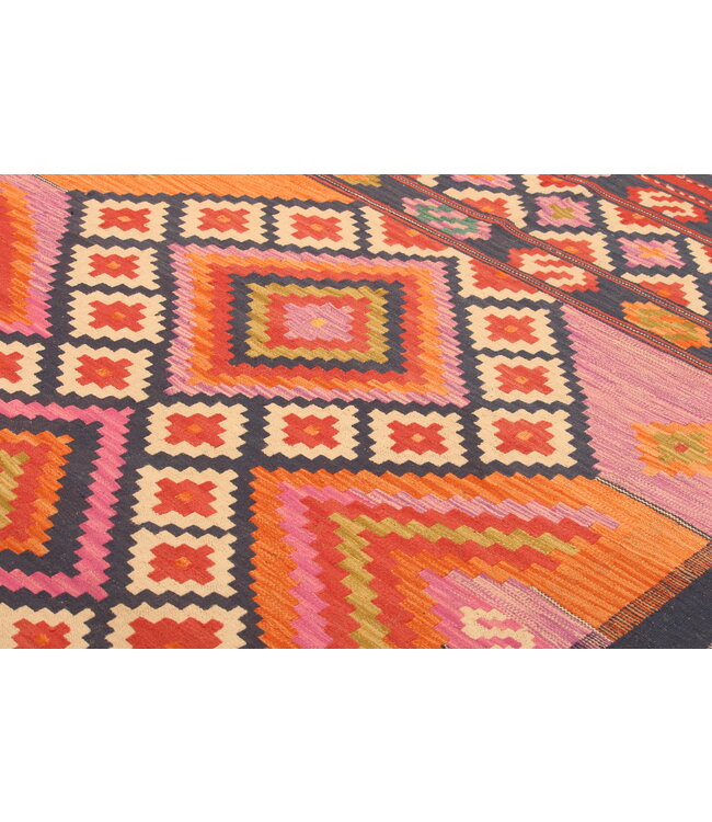 295x204cm Afghan Oriental wool carpet Handmade Kelim Rug