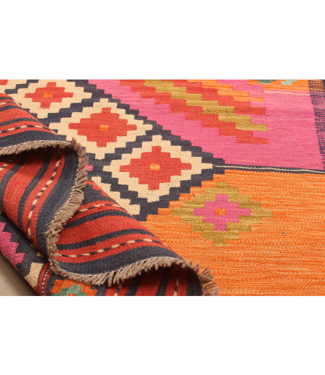 295x204cm Afghan Oriental wool carpet Handmade Kelim Rug