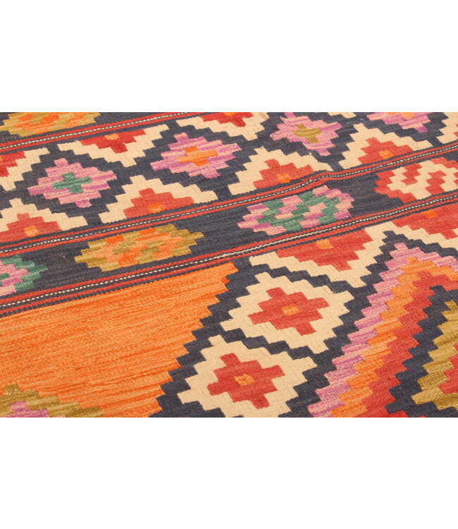 295x204cm Afghan Oriental wool carpet Handmade Kelim Rug