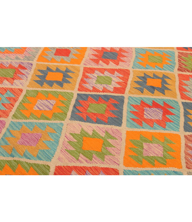 304x206cm  Handwoven Traditional Kelim Area Rug Wool Carpet