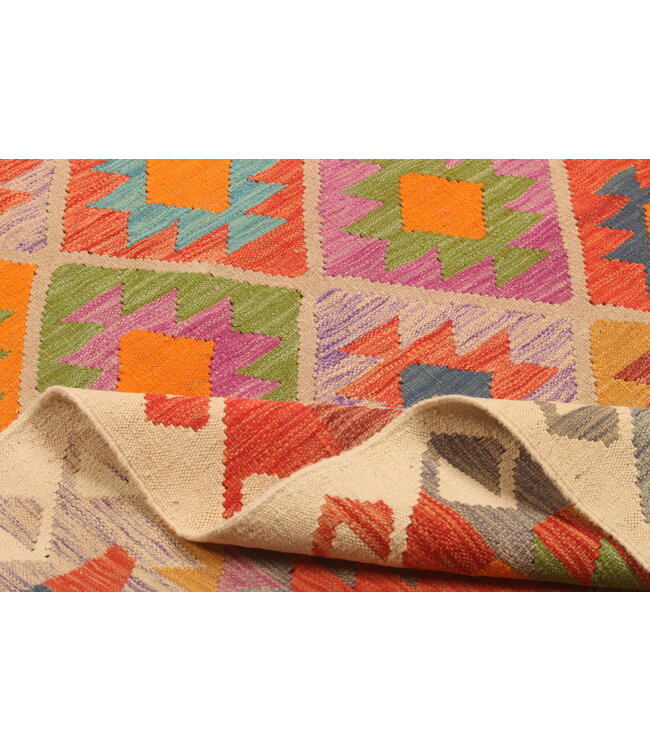 304x206cm  Handwoven Traditional Kelim Area Rug Wool Carpet