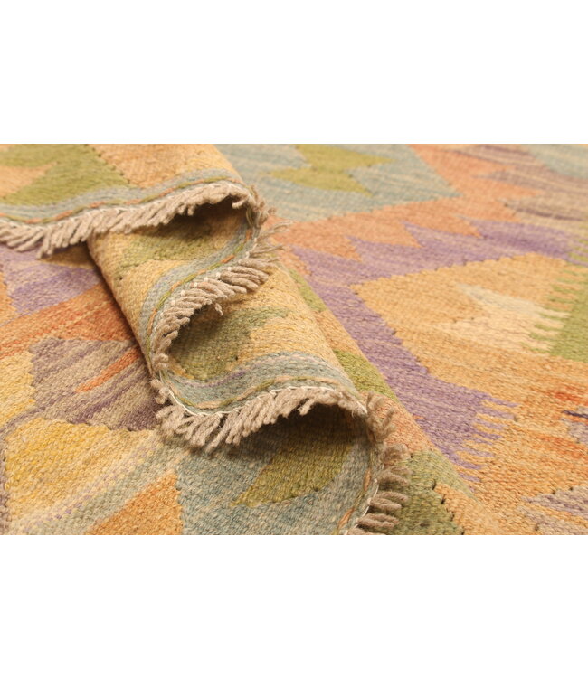 292x200 cm Handwoven Traditional Kelim Area Rug Wool Carpet