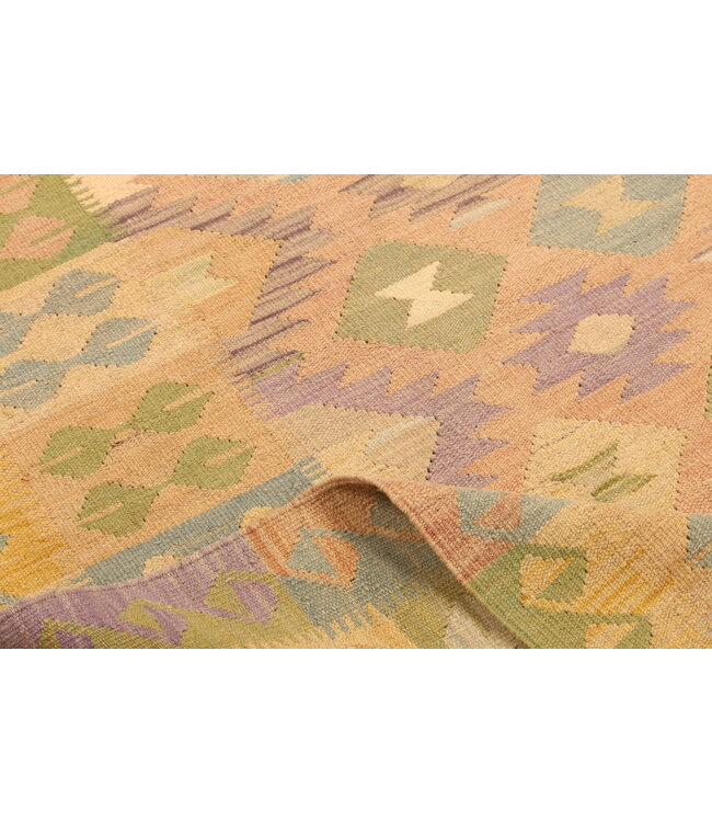 292x200 cm Handwoven Traditional Kelim Area Rug Wool Carpet