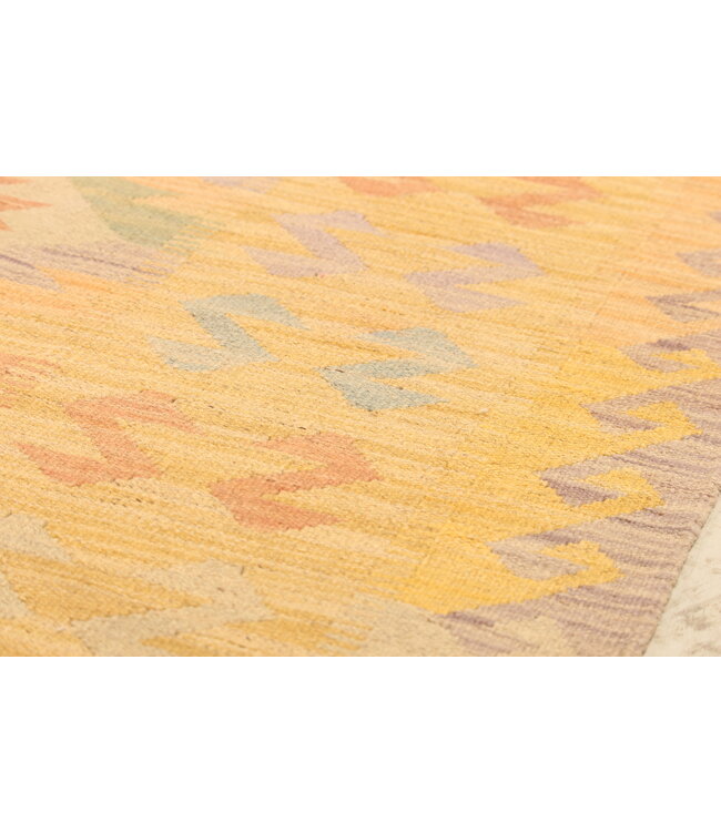 296x198cm Handgewebter Traditioneller Kelim Teppich Woll