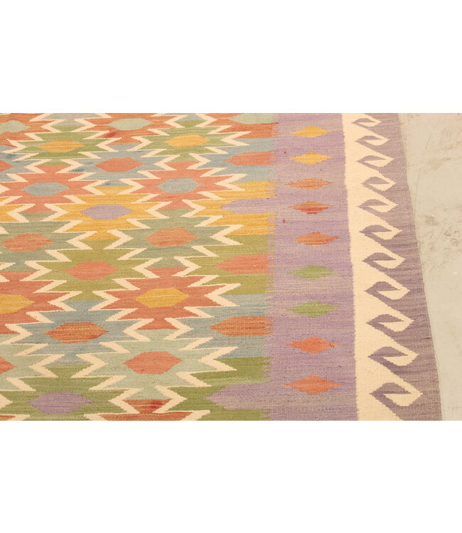 301x197cm Handwoven Traditional Kelim Area Rug Wool Carpet