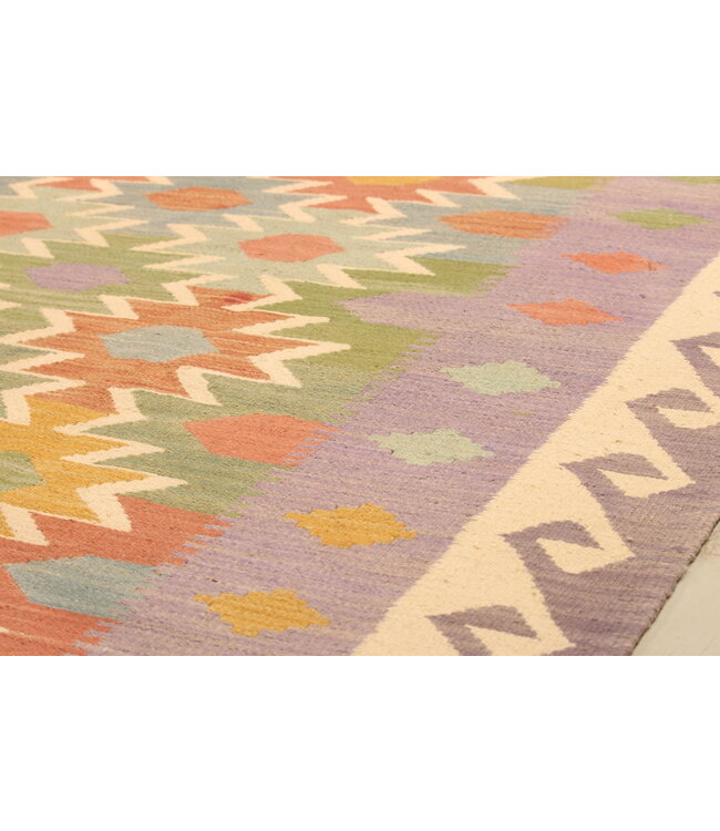 301x197cm Handwoven Traditional Kelim Area Rug Wool Carpet