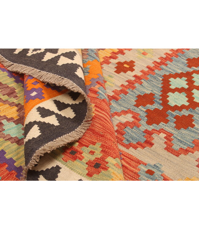 300x201cm Handwoven Traditional Kelim Area Rug Wool Carpet