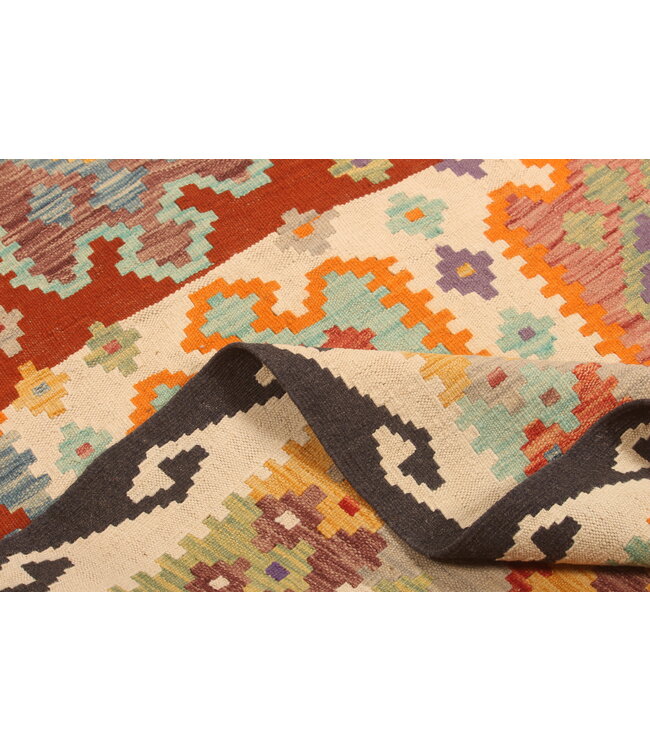 300x201cm Handwoven Traditional Kelim Area Rug Wool Carpet