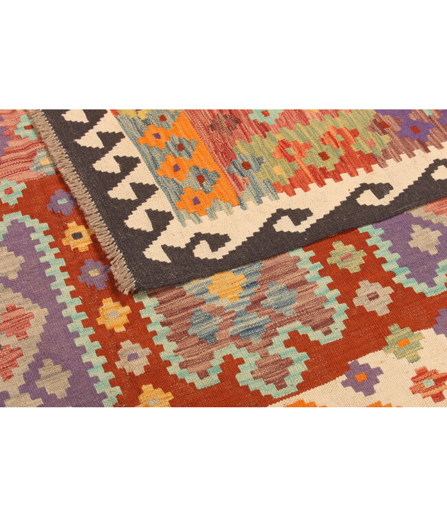 300x201cm Handwoven Traditional Kelim Area Rug Wool Carpet