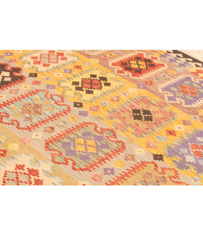 289x202cm  Afghan Oriental wool carpet Handmade Kelim Rug