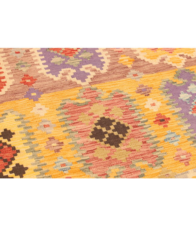 289x202cm  Afghan Oriental wool carpet Handmade Kelim Rug