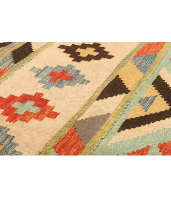 296x197cm Handwoven Traditional Kelim Area Rug Wool Carpet
