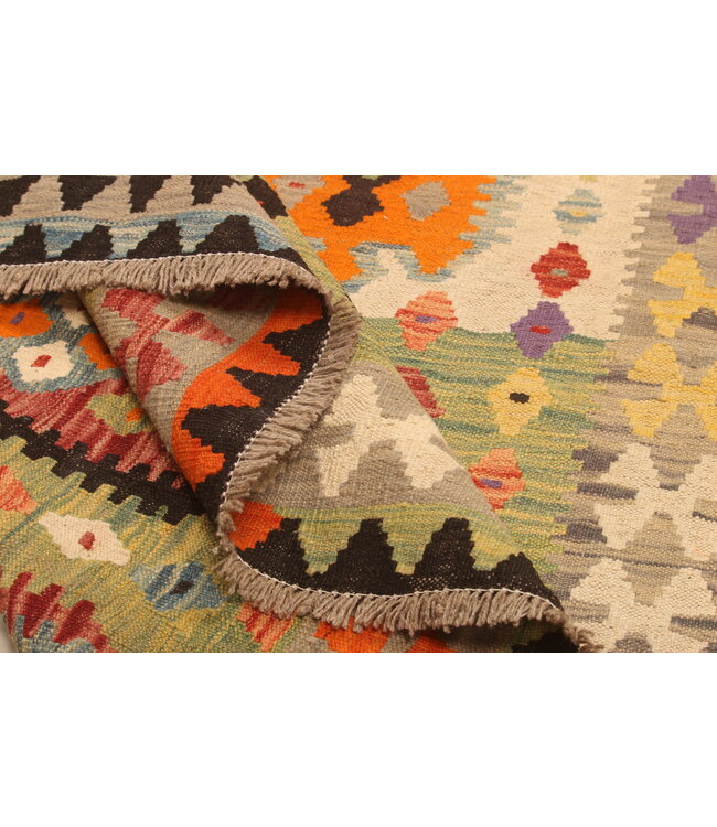 295x200cm Handwoven Traditional Kelim Area Rug Wool Carpet