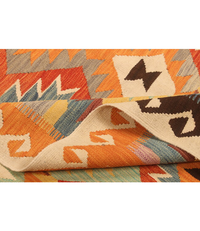 299x196cm Handwoven Traditional Kelim Area Rug Wool Carpet