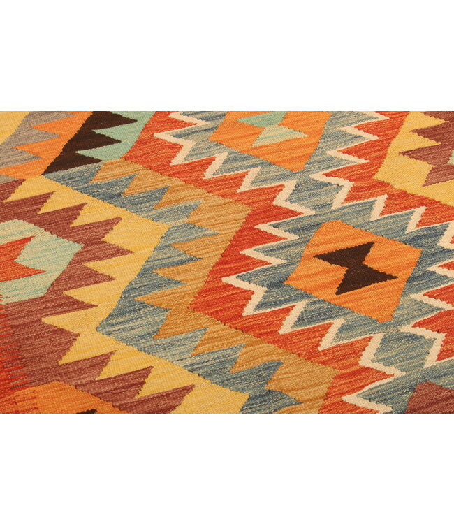 299x196cm Handwoven Traditional Kelim Area Rug Wool Carpet