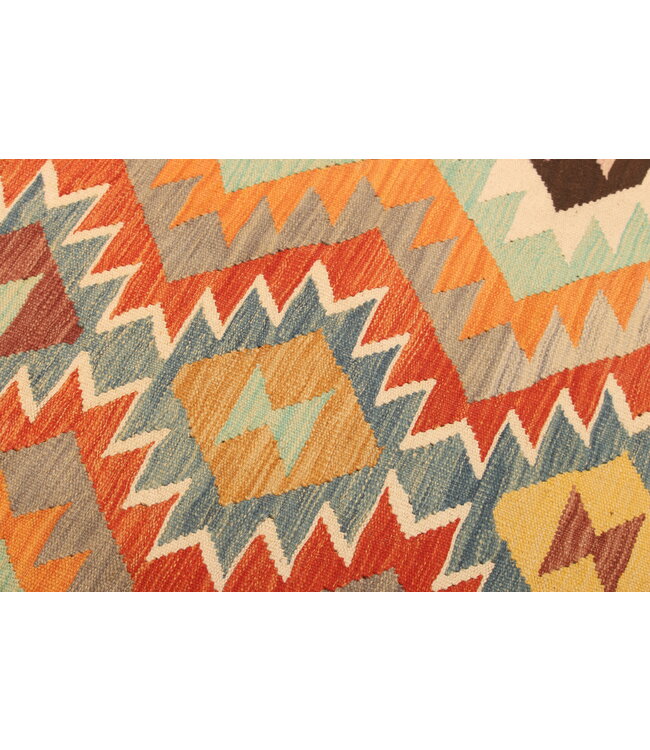 299x196cm Handwoven Traditional Kelim Area Rug Wool Carpet