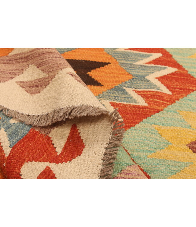 299x196cm Handwoven Traditional Kelim Area Rug Wool Carpet