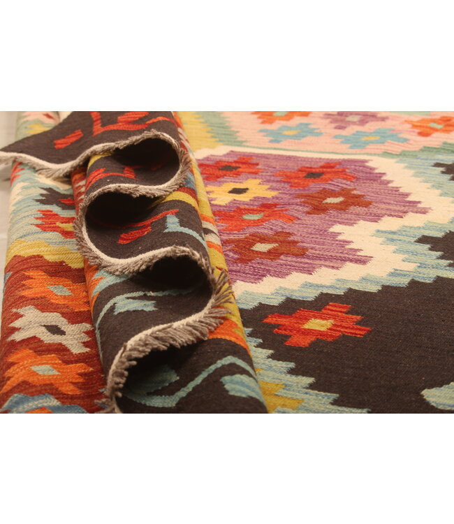 298x200cm Afghan Oriental wool carpet Handmade Kelim Rug