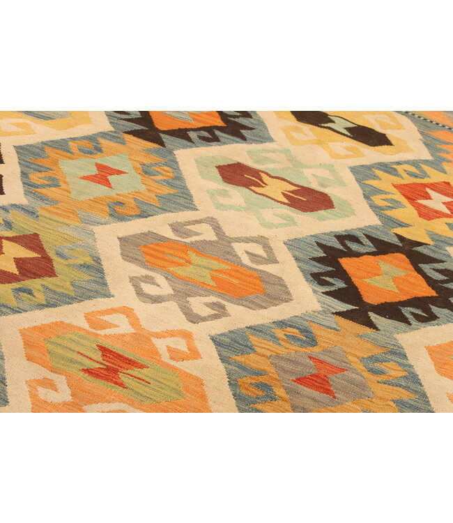 293x195cm Handwoven Traditional Kelim Area Rug Wool Carpet