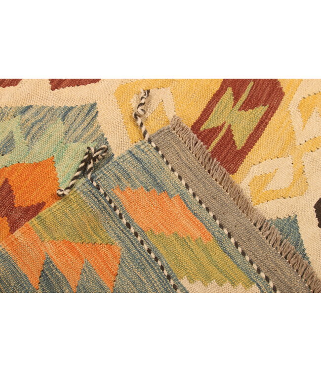 293x195cm Handwoven Traditional Kelim Area Rug Wool Carpet