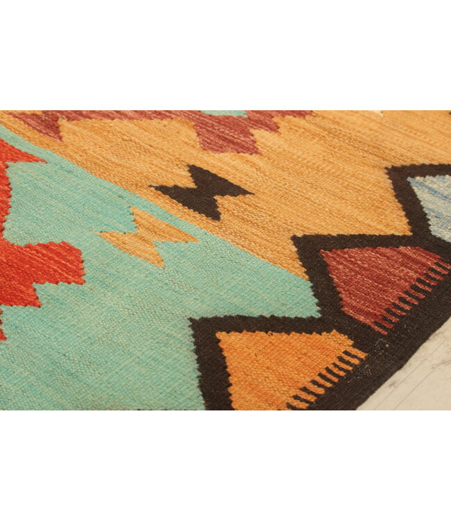 298x198cm Handwoven Traditional Kelim Area Rug Wool Carpet