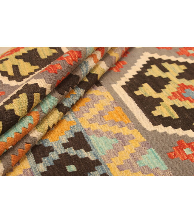 296x197cm Afghan Oriental wool carpet Handmade Kelim Rug