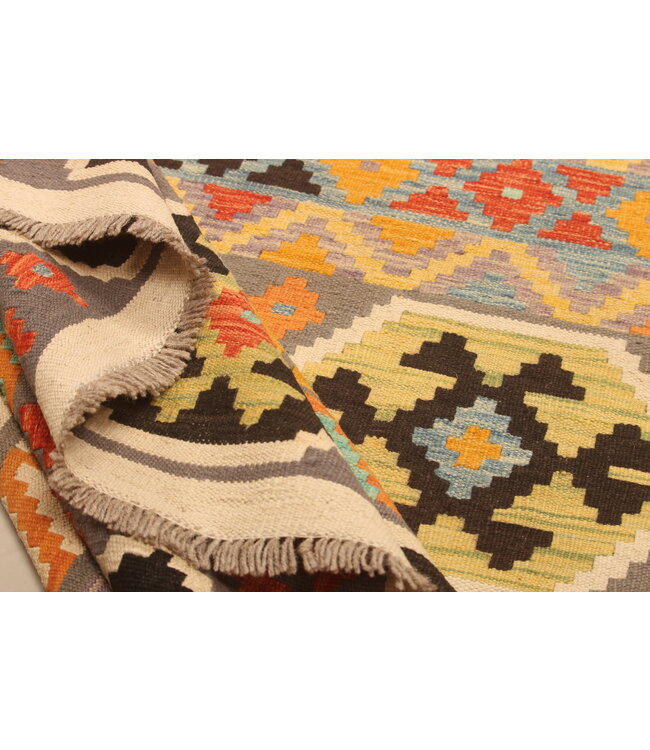 296x197cm Afghan Oriental wool carpet Handmade Kelim Rug