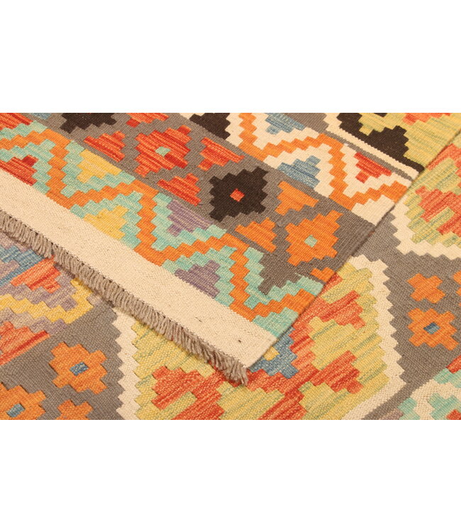 296x197cm Afghan Oriental wool carpet Handmade Kelim Rug