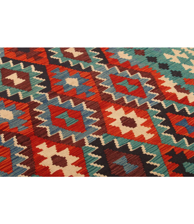 296x200cm Handwoven Traditional Kelim Area Rug Wool Carpet