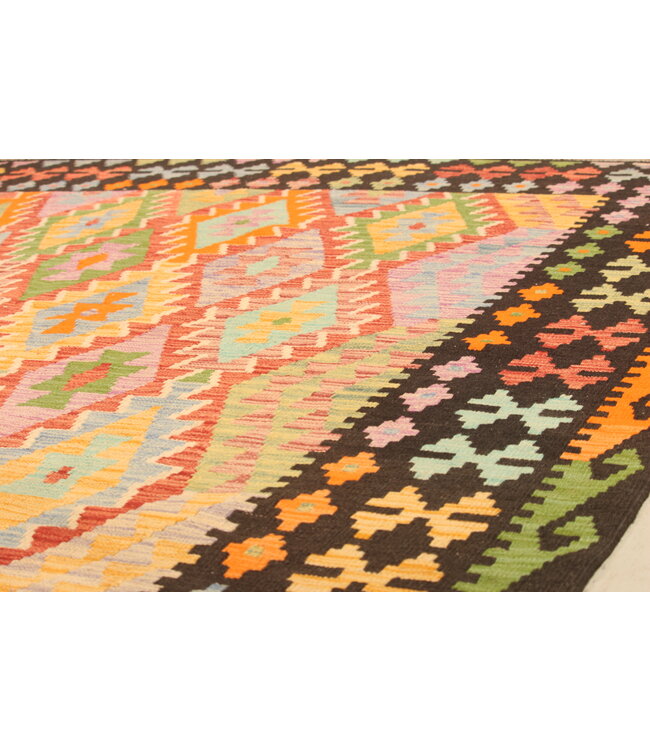 298x204cm Afghaans oosters wollen tapijt handgemaakt Kelim-kleed