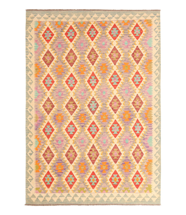 300x206cm  Beautiful Rug Handwoven Kelim Wool  Oriental carpet