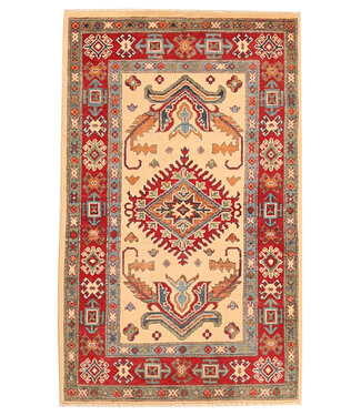Kelimshop 151x92cm Handgeknüpfter Woll Kazak Teppich – Authentischer Orientalischer Teppich, Traditionelles Tribal Design, Hochwertiger Handgefertigter Wollteppich Kelimshop 151x92cm Handgeknüpfter Woll Kazak Teppich – Authentischer Orientalischer Teppich, Traditionelles Tribal Design, Hochwertiger Handgefertigter Wollteppich