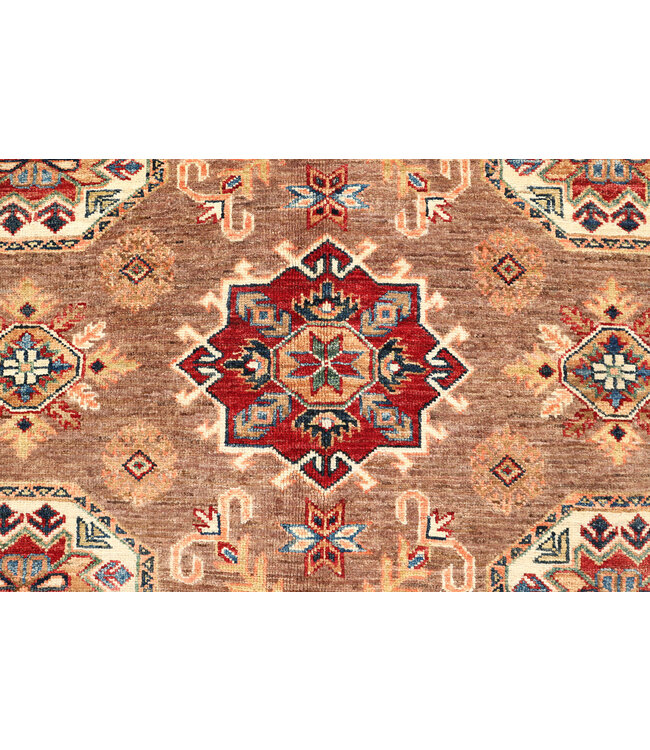 Handgeknüpfter Kazak Teppich – 100 % Wolle – 254x170 cm – Traditioneller & Authentischer Orientteppich